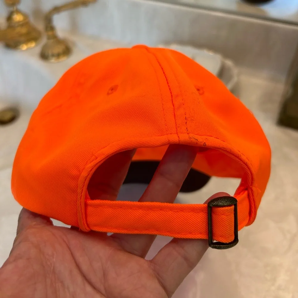 Thomco Inc Orange and Brown Cap, Hunter Orange, Adjustable Size